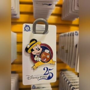 NWT Disney Parks 2025 Celebrating 25 Years of Pin Trading Mickey Mouse Pin